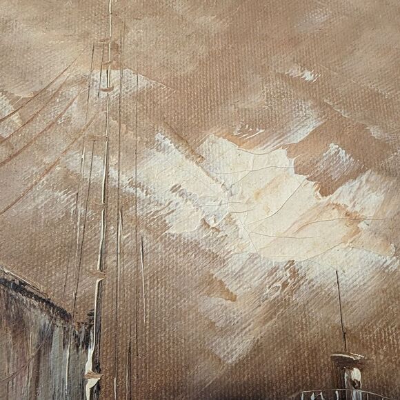 Rikard Lindstrom Original Nautical Oil Painting Signed Lighthouse and boat - Picture 6 of 12